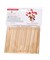 3" Natural Bamboo Skewers, 100 Count - Ø=2.6mm. Natural Bamboo. Strong, durable, bamboo skewers to display bite-sized fruits, vegetables, meats, cheese, desserts, and other appetizers.